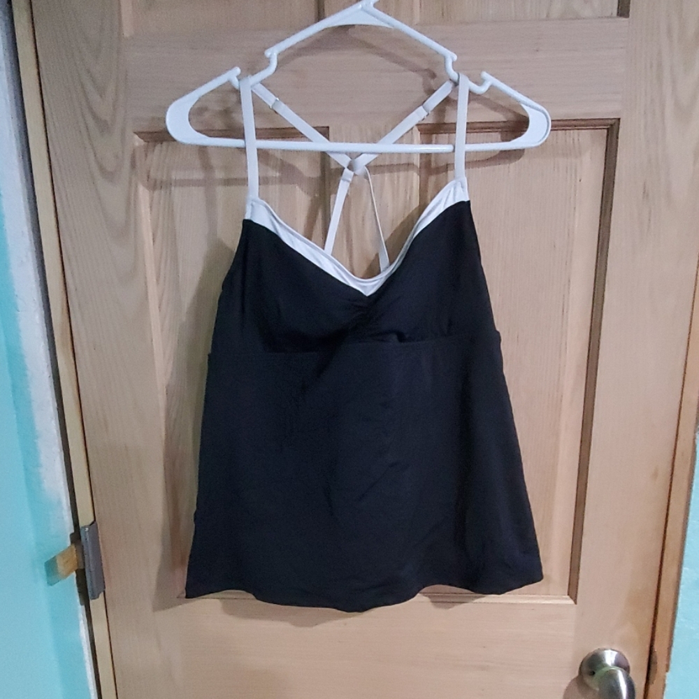 Black swim top